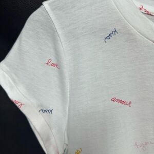 Ann Taylor Loft “Love” 100% Cotton Tee Top NEW